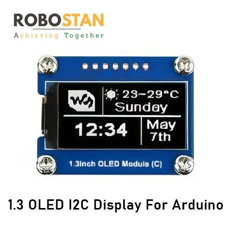 Buy 1.3 OLED I2C Display for Arduino Online in Pakistan | Robostan.pk