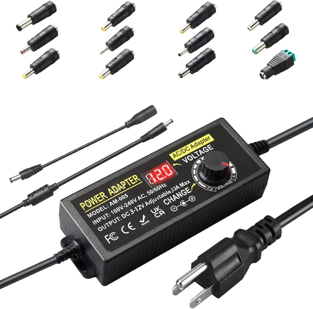 12V 12A AC/DC Power Supply Adapter