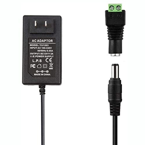 12V 3A AC/DC Power Supply Adapter