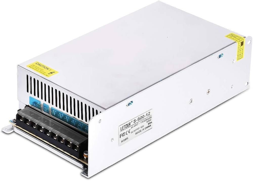 12V 50A AC/DC Power Supply Adapter
