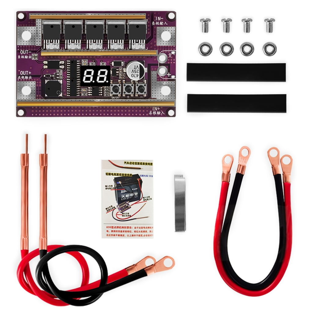 12V Spot Welder for 18650 Lithium Battery DIY Kit Power Adjustable Digital