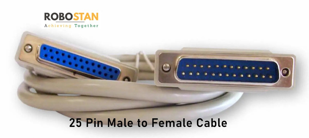 Buy 25 Pin Male to Female Cable Price in Pakistan | Robostan.pk
