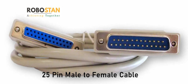 Buy 25 Pin Male to Female Cable Price in Pakistan | Robostan.pk