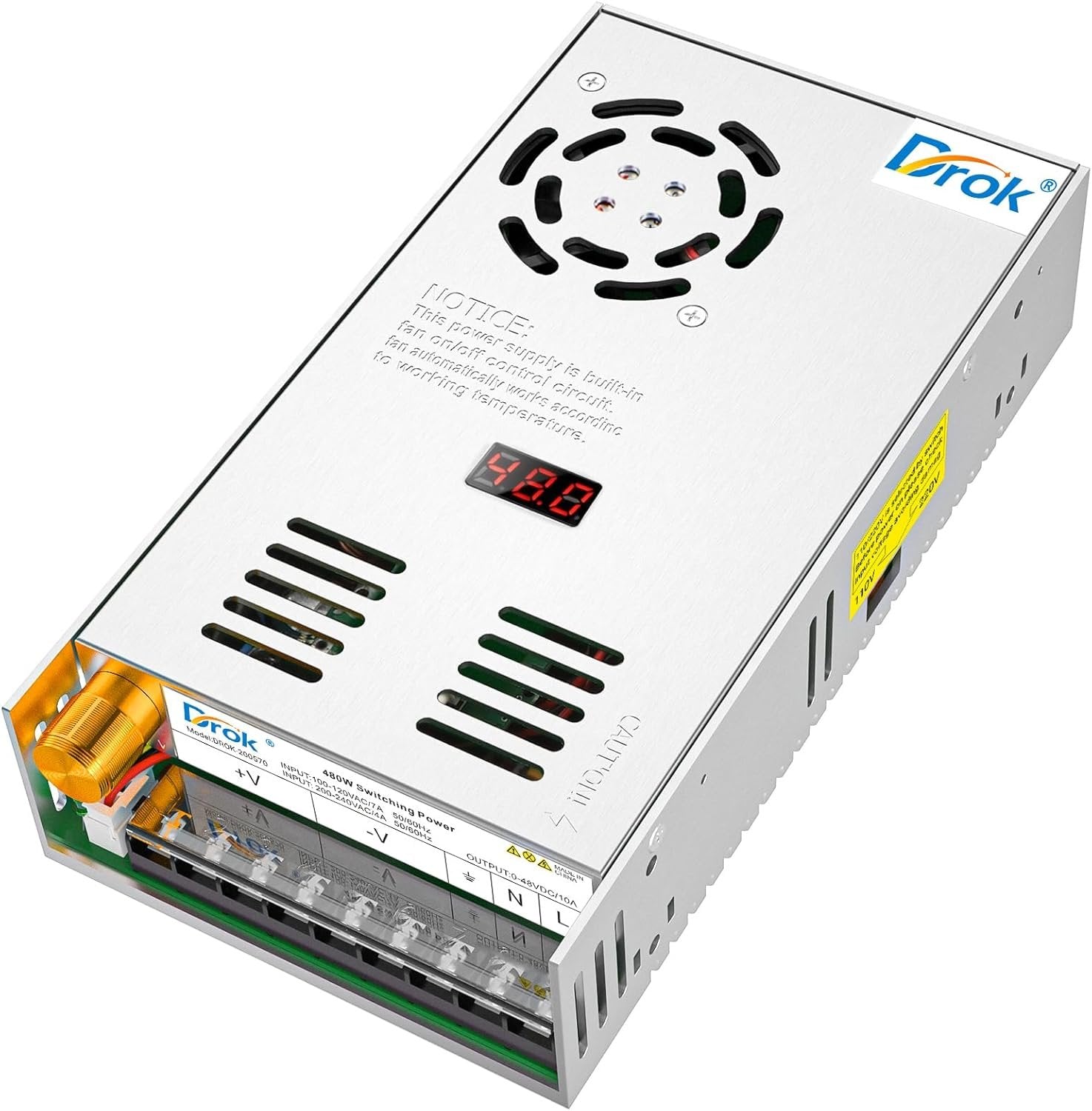 48V 10A AC/DC Power Supply Adapter