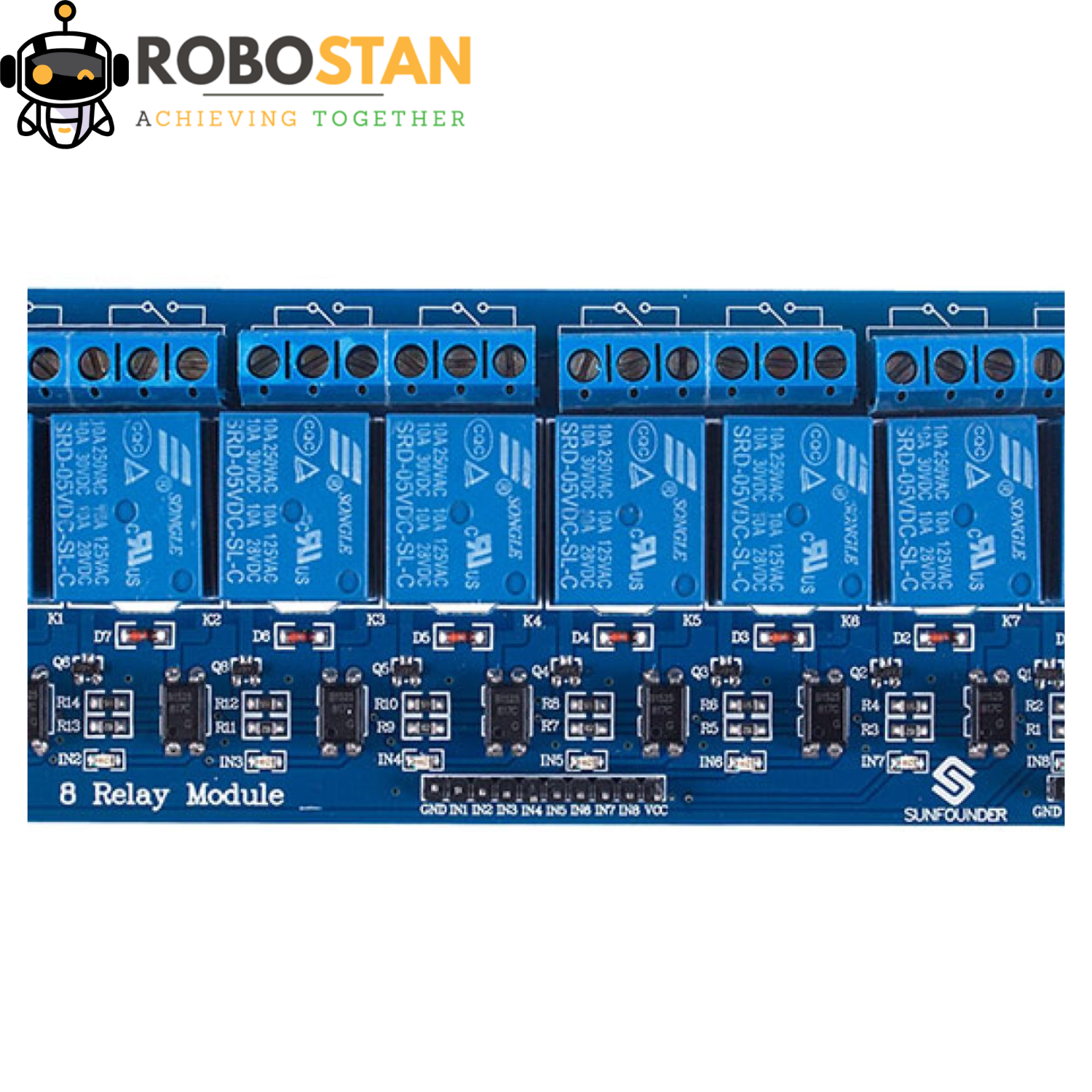 5v 8 Channel Relay Module Board