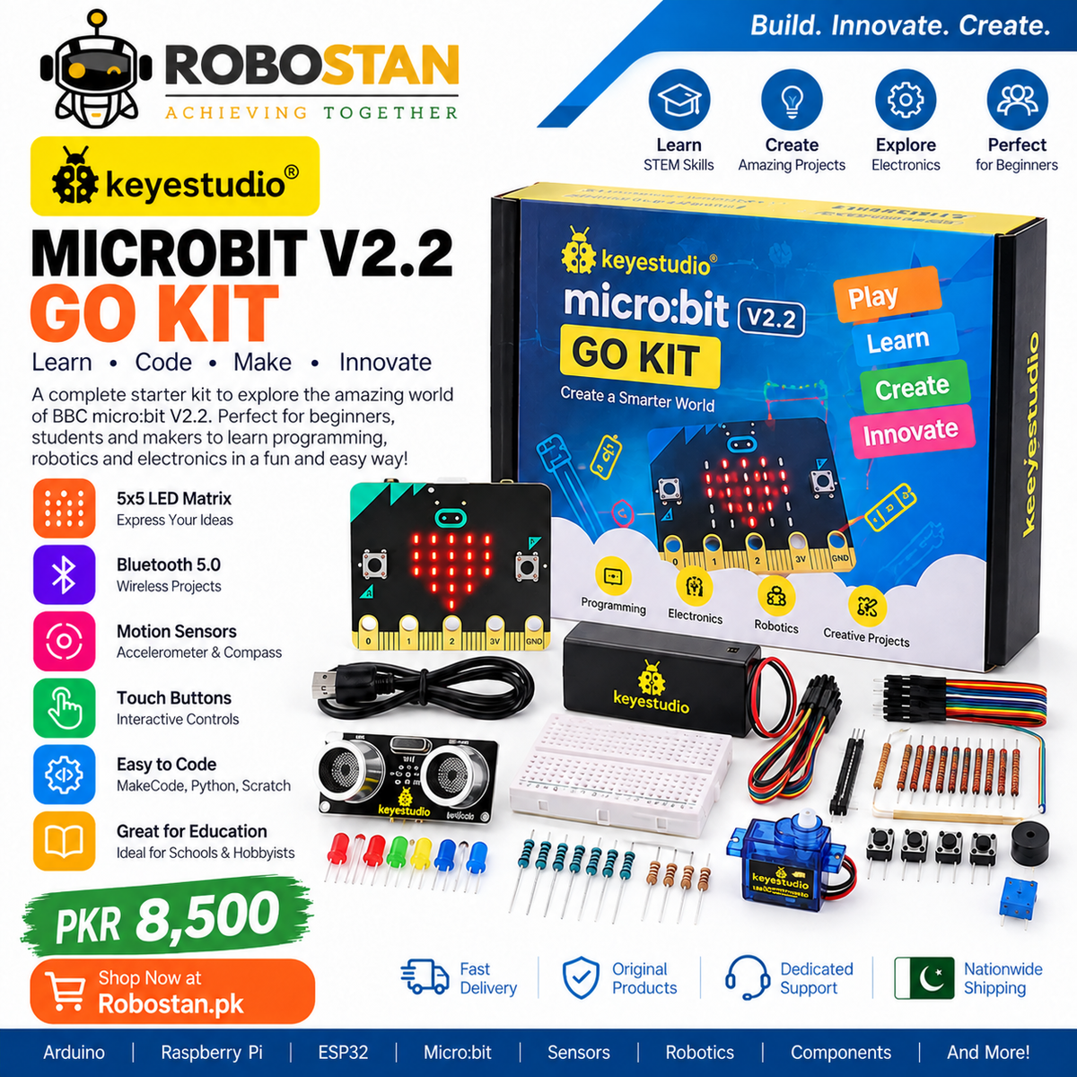 KEYESTUDIO Microbit V2.2 GO Kit Price in Pakistan