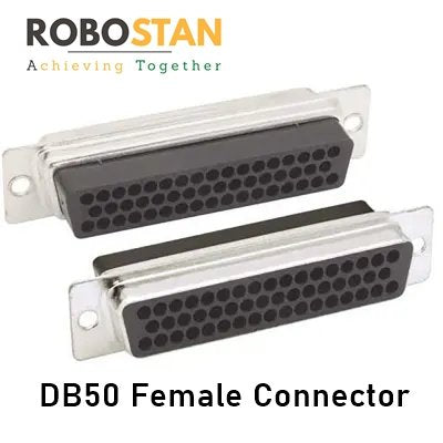 DB50 50-pin three-row female socket connector