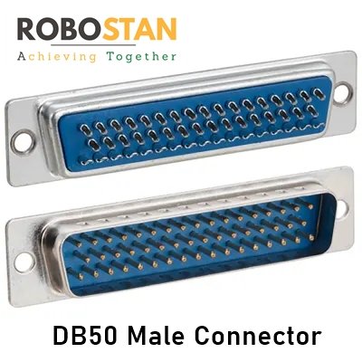DB50 50-pin three-row male plug connector
