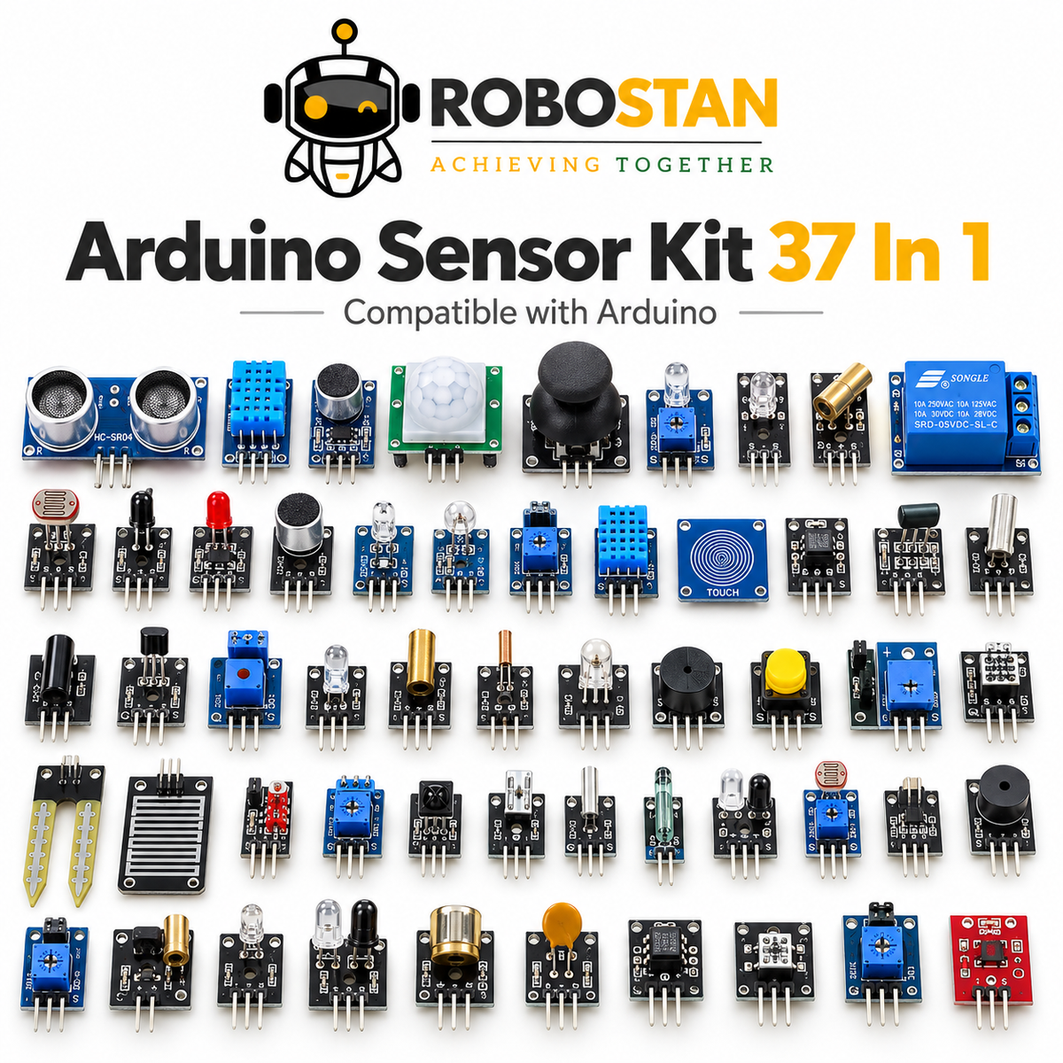 Arduino Sensor Kit 37 In 1 Sensors Kit For Arduino