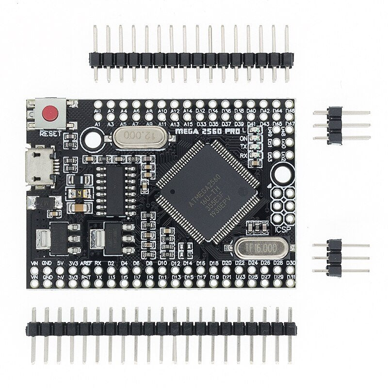 Mega 2560 Pro Mini (CH340G + ATmega2560-16AU) with Male Pin Headers