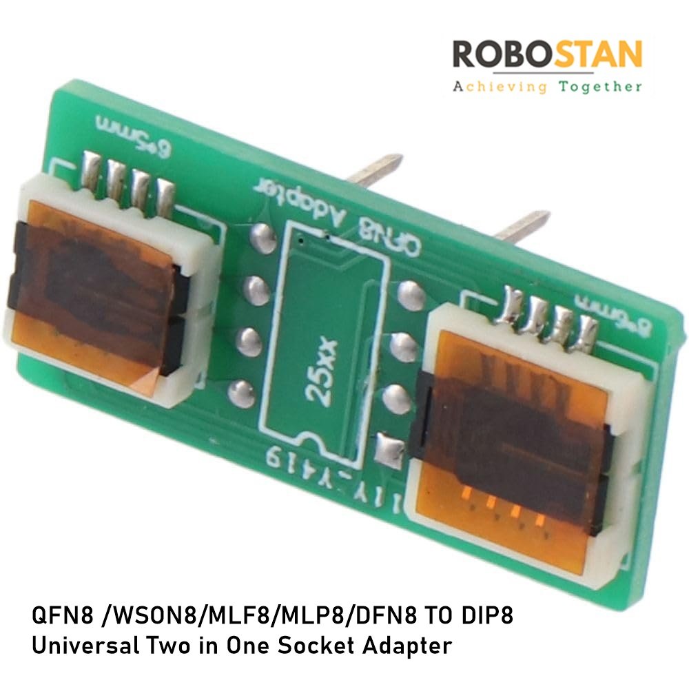 QFN8 /WSON8/MLF8/MLP8/DFN8 TO DIP8 Universal Two in One Socket Adapter