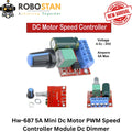 HW-687 5A Mini DC Motor PWM Speed Controller