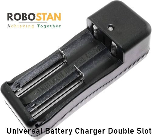 Buy Universal Battery Charger Double Slot Online in Pakistan | Robostan.pk