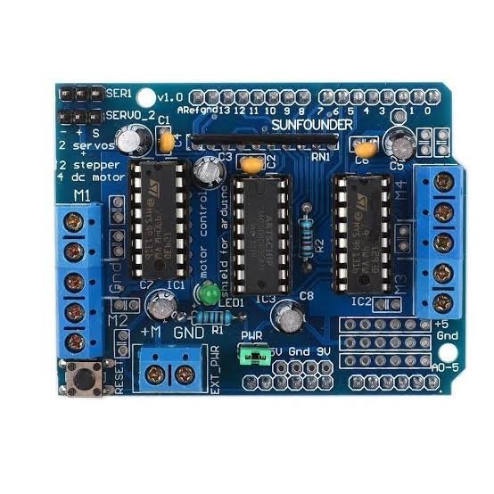 Buy L293D motor control shield 4-Channel Stepper Motor Driver Board Price in Pakistan
