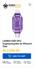 LANRUI V587 DFU Engineering Box for iPhone and iPad - Robostan