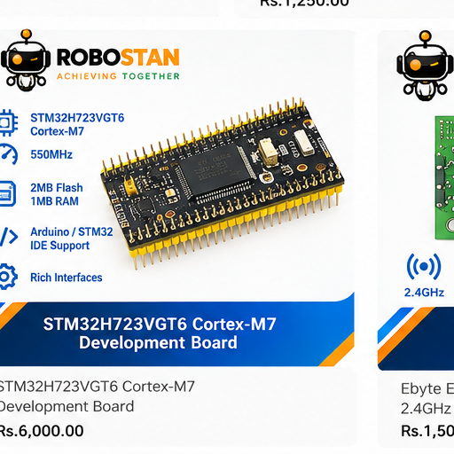 STM32H723VGT6 Cortex-M7 Development Board - Robostan
