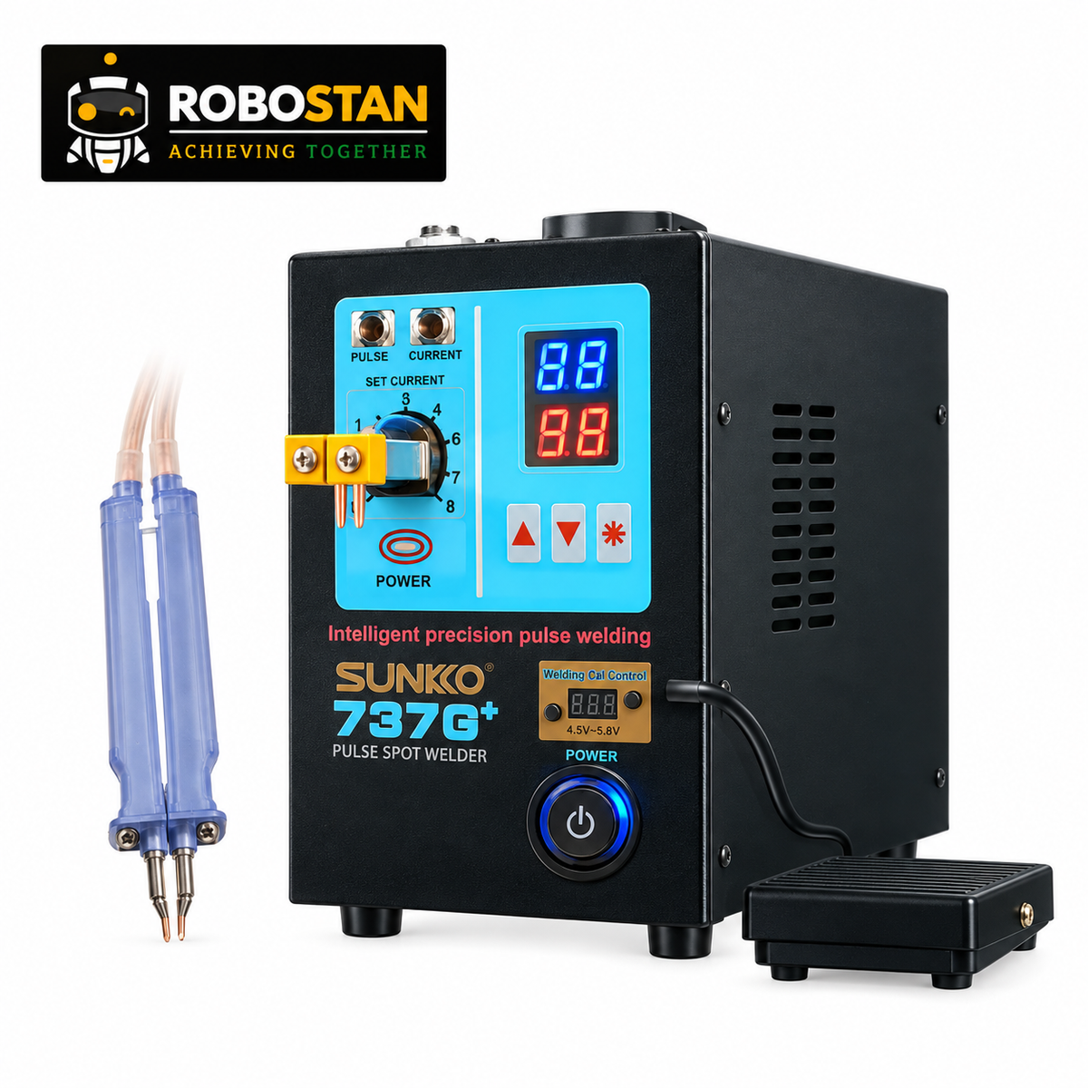 SUNKKO 737G+ battery spot welder with welding pen and foot pedal – Robostan Pakistan