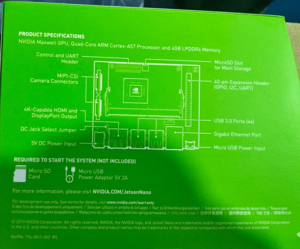 Buy Nvidia Jetson Nano 4GB Developer Kit B01 in Pakistan