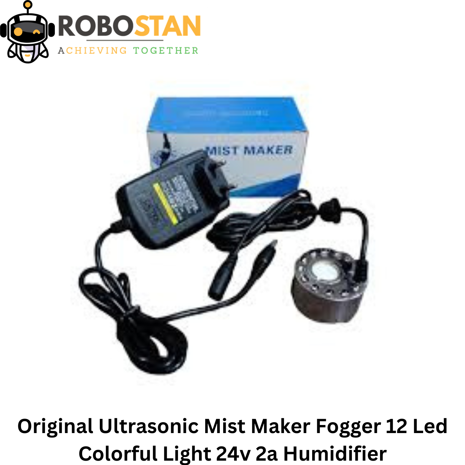 Ultrasonic Mist Maker with 12 LED Lights 24V