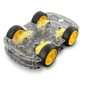 Buy 4-Wheel Robotic Chassis for Robotics Projects in Pakistan