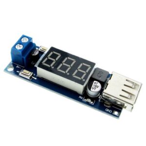 Buy DC 4.5-40V to 5V 2A USB Charger Buck Converter Module with Voltmeter in Pakistan