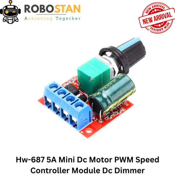Hw-687 5A Mini Dc Motor PWM Speed Controller Module Dc Dimmer
