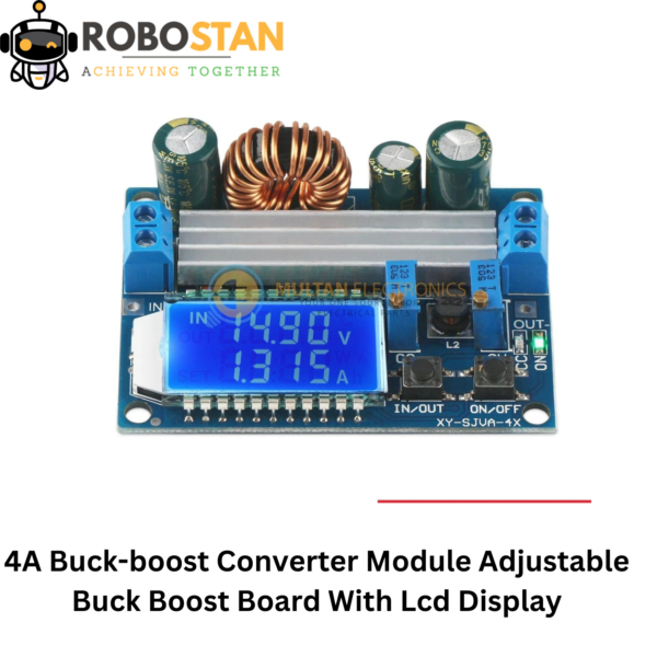 4A Buck-boost Converter Module Adjustable Buck Boost Board With Lcd Display