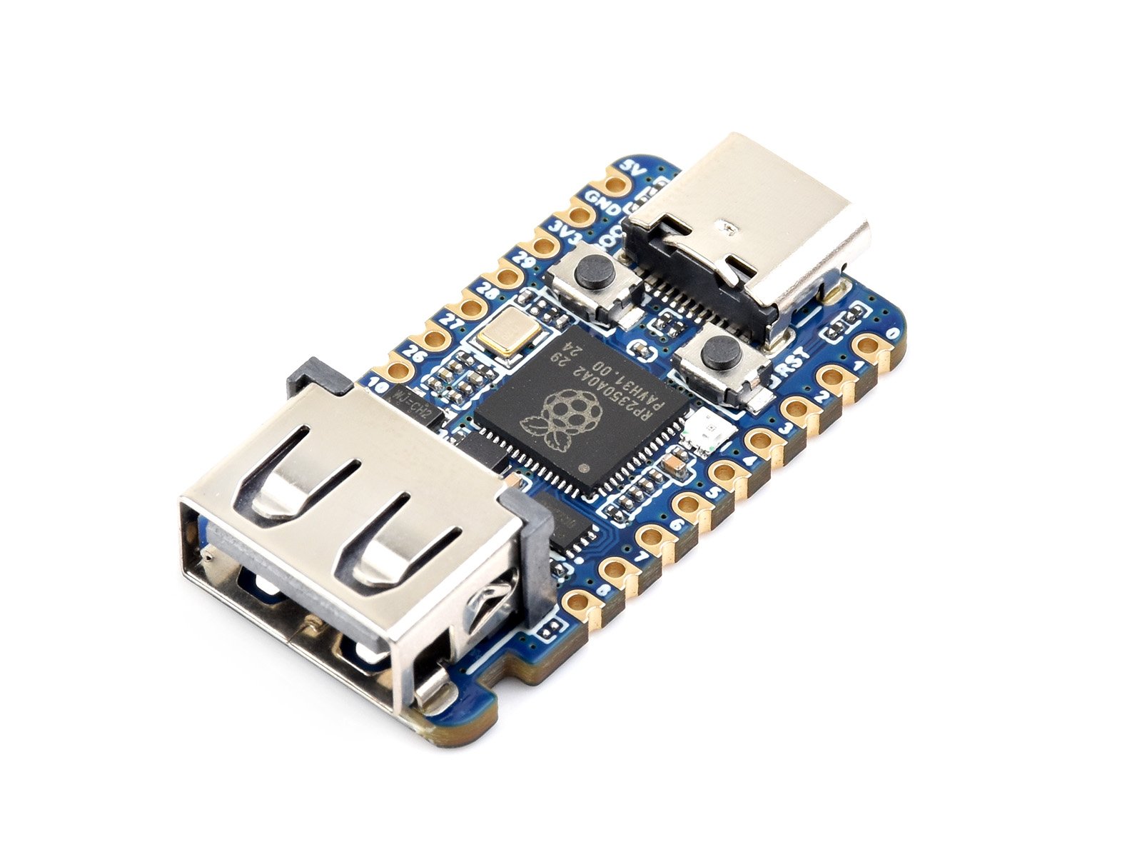 Waveshare RP2350-USB-A Development Board – RP2350 Dual-Core MCU with USB Type-A Interface